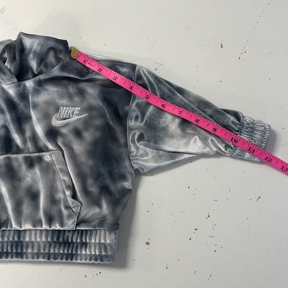 Nike Velour Tie Dye Hooded Tracksuit Gray Silver 12m NWOT - Picture 7 of 10
